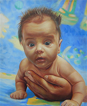 портрет на бебе